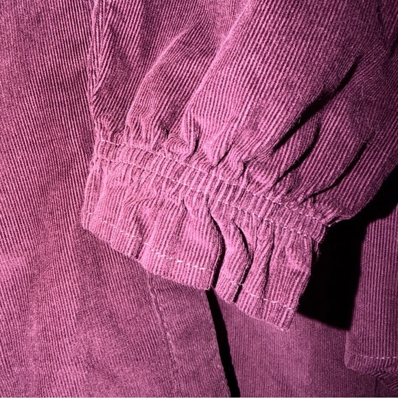 Wonderly Deep Plum Button Front Top Size Large - Picture 5 of 7